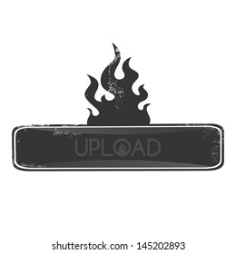 black fire art web button upload