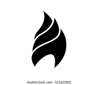 black fire flame flare bonfire heat image vector icon logo symbol