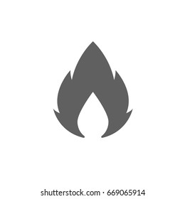 Black Fire Icon.