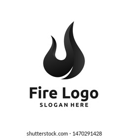 Black fire logo design inspiration