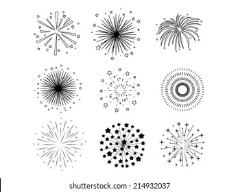 Black fireworks