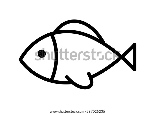 fish icon black