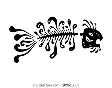 Tribal fish drawing Images, Stock Photos & Vectors | Shutterstock