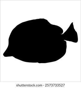 Black Fish silhouette vector illustration