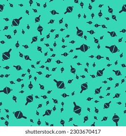 Black Fishing float icon isolated seamless pattern on green background. Fishing tackle.  Vector