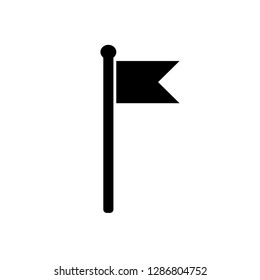 black flag icon on white background,vector illustration