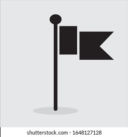 black flag icon with white background