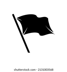 Black flag icons. vector image