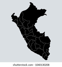 Black Flag Map of Peru
