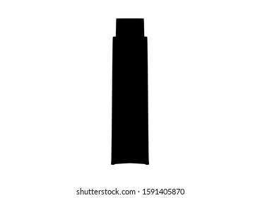 Black flash drive vector design