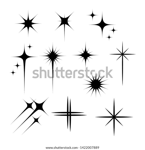 黒いフラッシュのベクターイラスト 白い背景に輝く きらめく彗星 きらめく爆発 輝く光る輝き フレア 分離型動画クリップセット 落ち星のデザインエレメントセット のベクター画像素材 ロイヤリティフリー