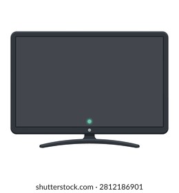 Black flat screen computer monitor on stand