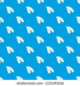 Black flippers for diving pattern vector seamless blue repeat for any use