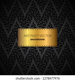 Black Floral Background