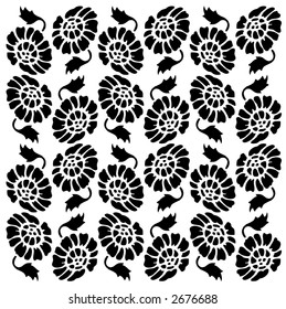 black floral background ,wallpaper