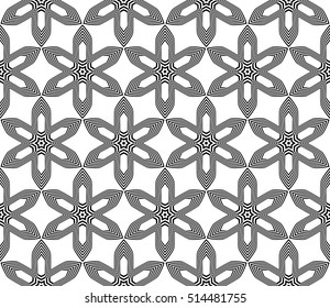 black floral on sacred geometry pattern. vector illustration. for design invitation, wallpaper, fabric