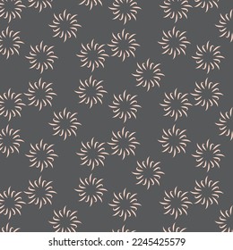 black floral pattern eps vector 