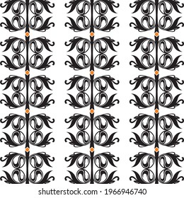 black floral pattern on align line shape