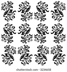BLACK FLORAL PATTERN VOL. ROYAL 02