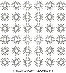 black floral seamless pattern design