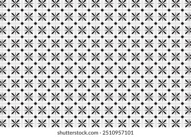 Plano de fundo padrão de azulejo floral preto