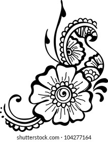 black flower. flower background