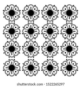 black flower design suitable for background and wallpaper