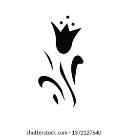 black flower icon