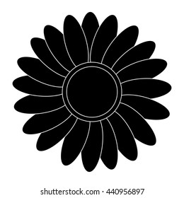 black flower icon