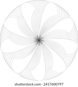schwarze Blumensymbol auf weißem Hintergrund 