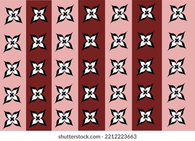 black flower pattern on brown gradient background