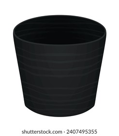 Grano de flores negras. ilustración vectorial