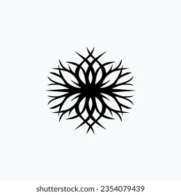Black Flower Roots Logo ideas.