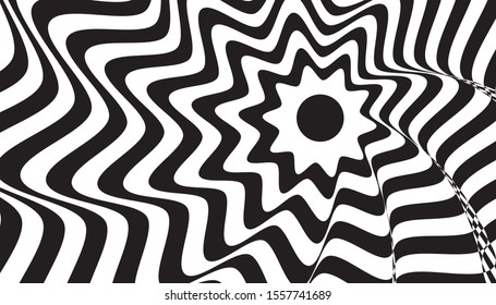 Black flower stripes vector background. Abstract illustration wallpaper texture for website design and banner social media business advertising. Minimal style. 