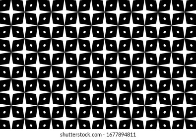 motif harmonieux de fleurs noires sur blanc. création vectorielle 