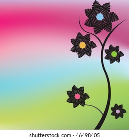 Black flowers