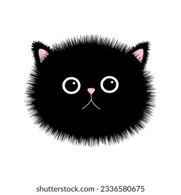 funny black cat icon vector illustration design Stock Vector Image