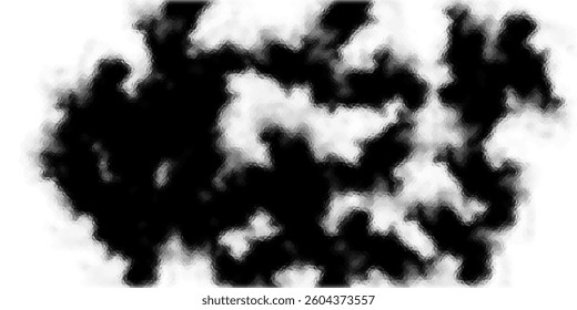 Black foil leaf texture, glass effect background vector illustration.