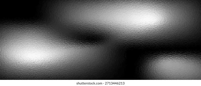 Fondo de textura de papel negro. Fondo de superficie de textura negra brillante brillante brillante. Patrón de gradiente de lámina de metal brillante de Vector para invitación, diseño de tarjeta de lujo.