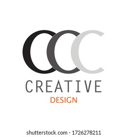 Design-Logo in schwarzer Schrift
