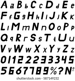 Black fonts middle and spoling style hand work for commerce use and other.