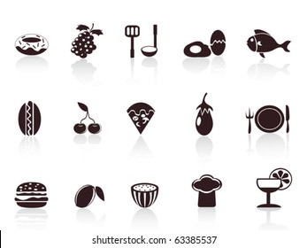 black food icons