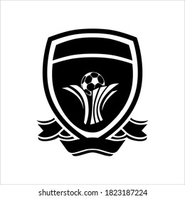 black football team logo with a simple design