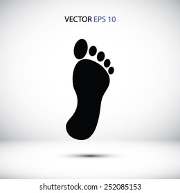 black footprint icon