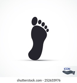 black footprint icon