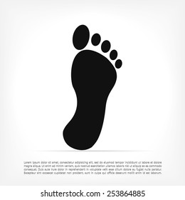 black footprint icon