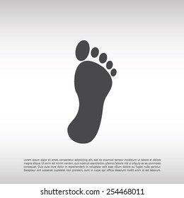 black footprint icon