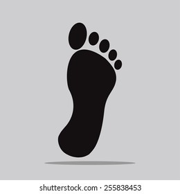 black footprint icon