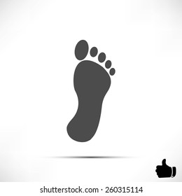 black footprint icon