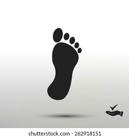 black footprint icon